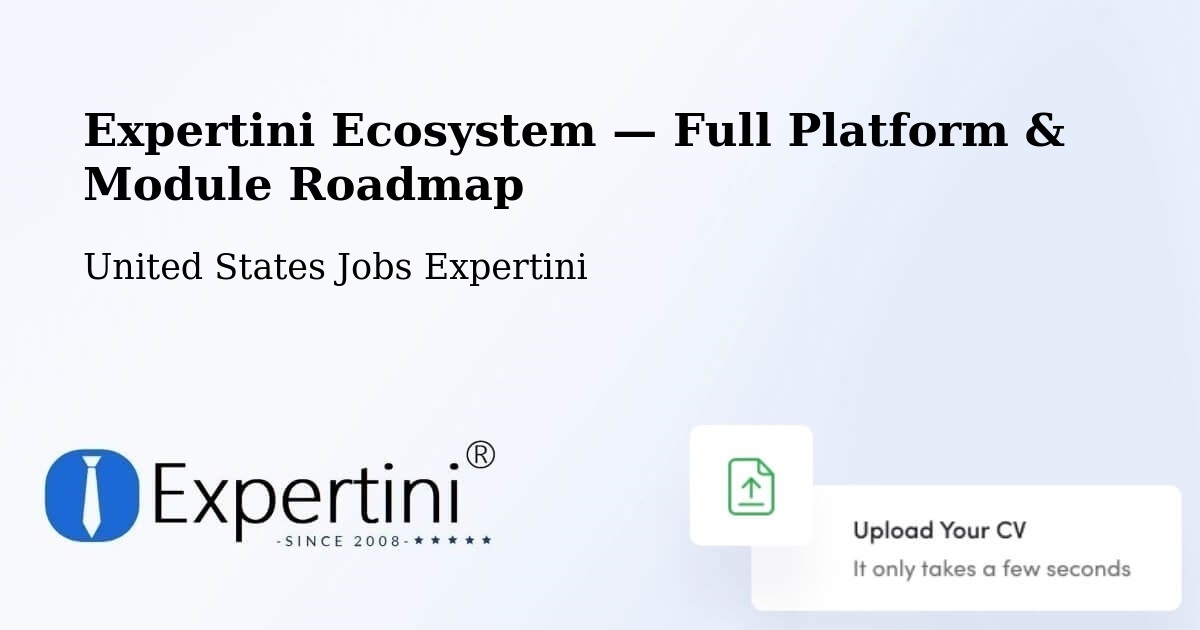 Expertini Ecosystem — Full Platform & Module Roadmap – Cullman